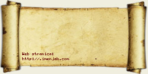 Dijana Velebit vizit kartica